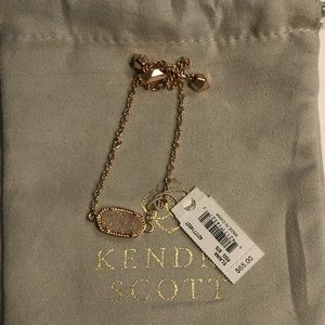 Elaina Gold Adjustabl Chain Bracelet In Iridescent